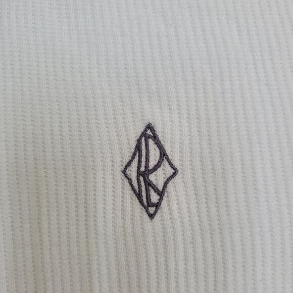 VTG Y2K Polo Ralph Lauren Waffle Knit Polo Mens S Cropped Boxy Fit - Picture 3 of 14
